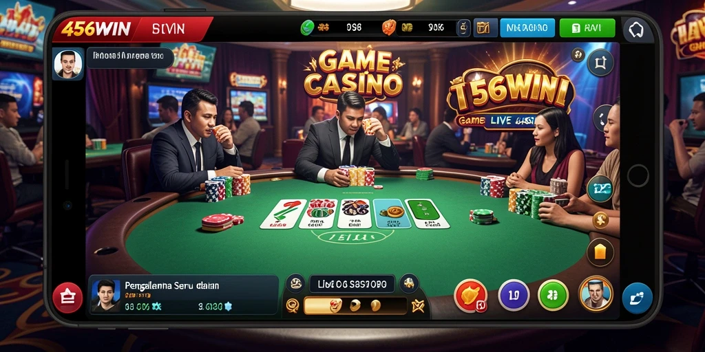 Screenshot gameplay Live Casino yang menarik di 456WIN.