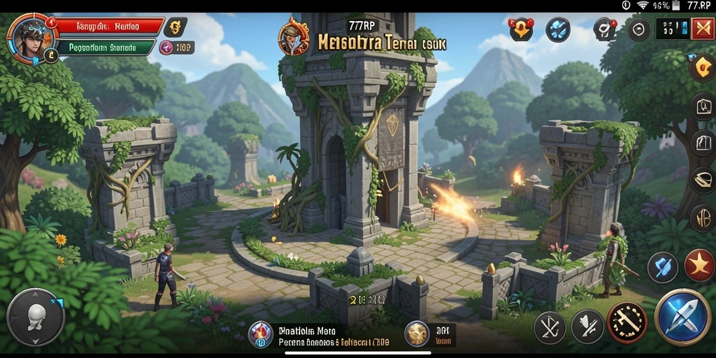 Gameplay menara pertahanan yang mendebarkan dan seru di 77RP.
