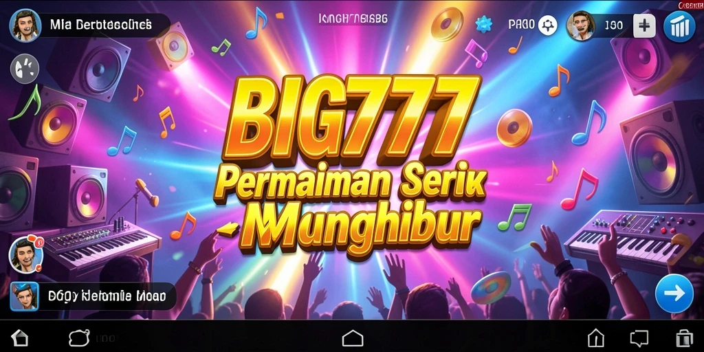 Tampilan gameplay BIG777 dengan berbagai genre musik yang menantang.
