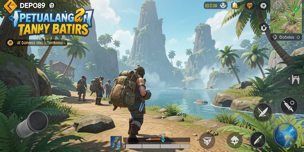 Tampilan visual menakjubkan dari gameplay DEPO89 di dunia terbuka.