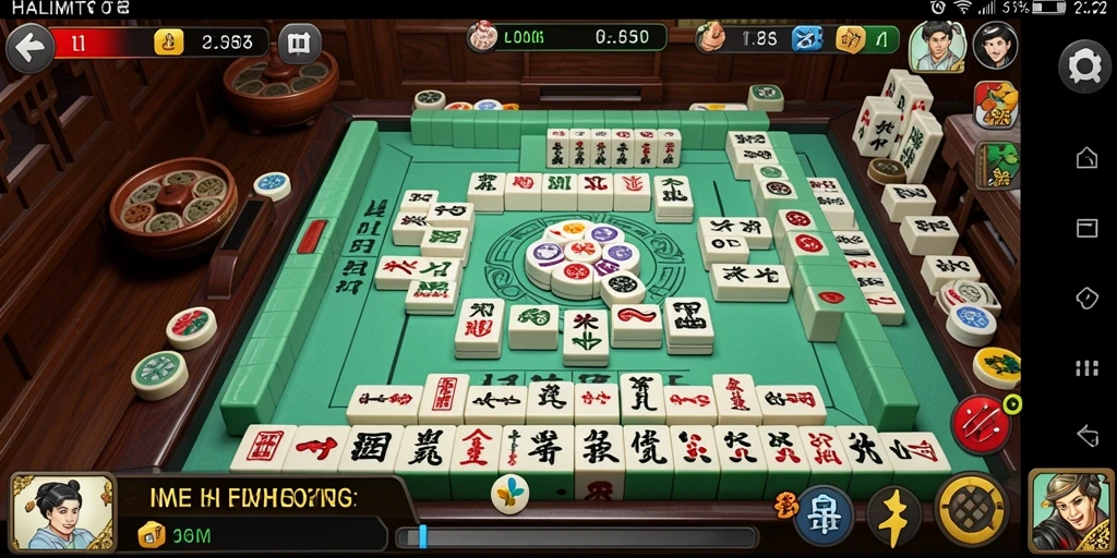 Tampilan menarik gameplay HALIMTOTO yang menampilkan tantangan Mahjong.