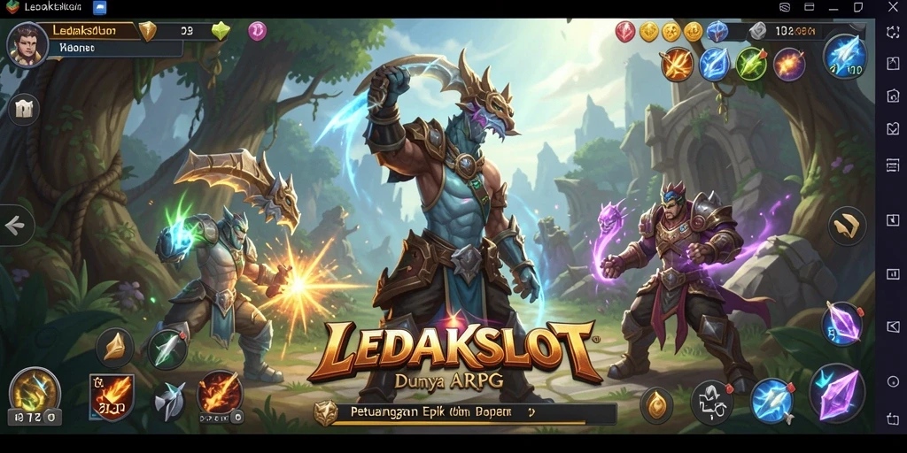 Tampilan menarik dari gameplay ARPG LEDAKSLOT yang memukau.