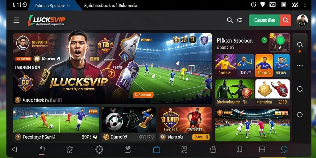 Screenshot LUCKSVIP menampilkan pengalaman taruhan yang menarik di Sportsbook.