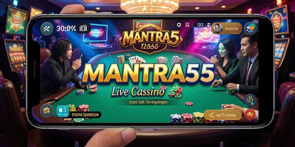 Screenshot gameplay Live Casino yang menonjol dari MANTRA55.