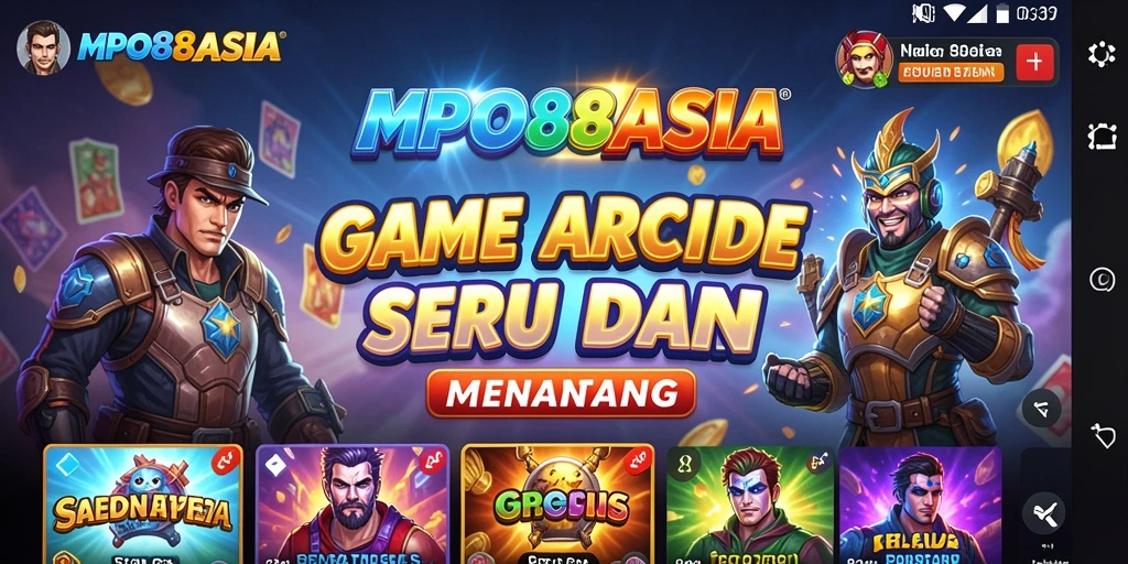 Screenshot MPO88ASIA menampilkan aksi seru dalam permainan Arcade.
