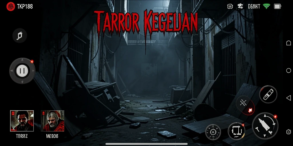 Tampilan menyeramkan gameplay TKP188 yang mencekam dan penuh ketegangan.